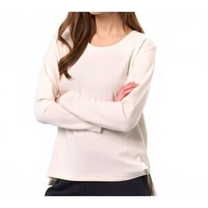 NEW FRENCH KYSS scoop neck top in ivory